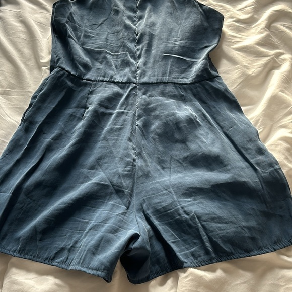 Dusty Blue Halter Neck Romper - Picture 8 of 13